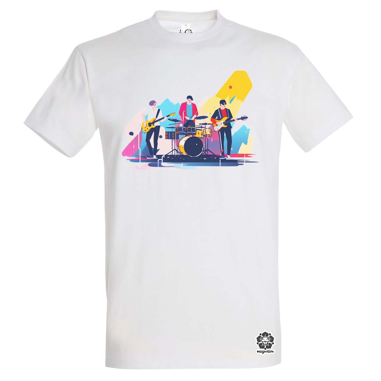 Minimalista funky banda v3 egyedi póló 