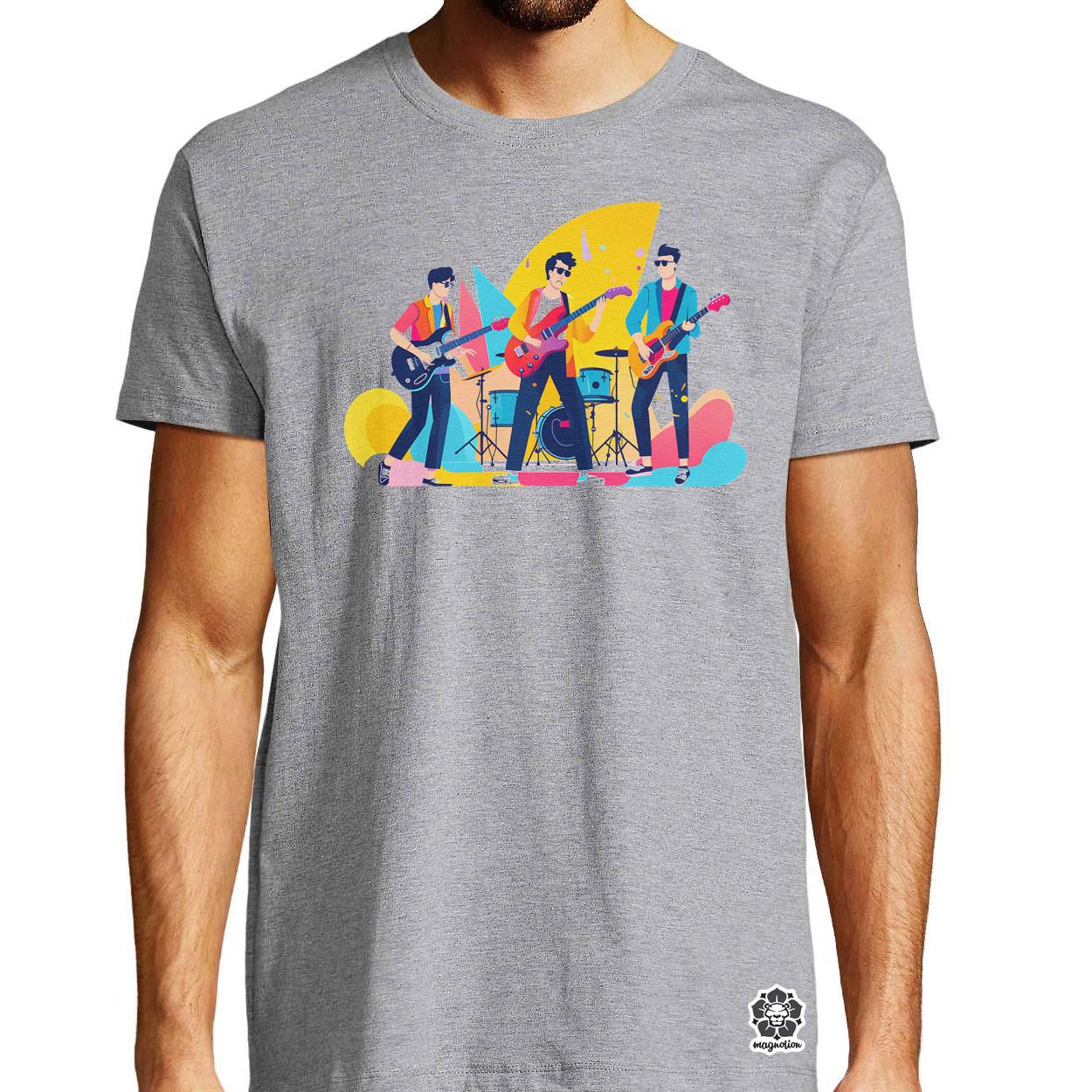 Minimalista funky banda v4 egyedi póló 
