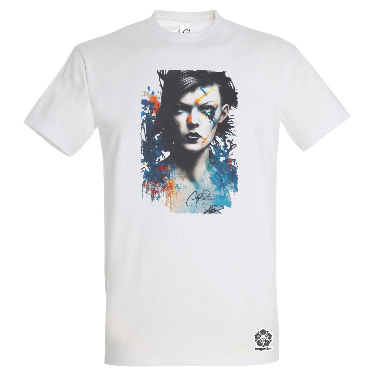 Grafiti művészet Milla Jovovich egyedi póló 