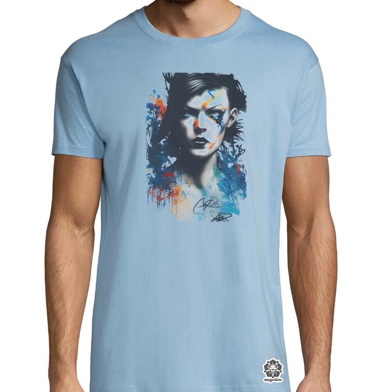 Grafiti művészet Milla Jovovich egyedi póló 