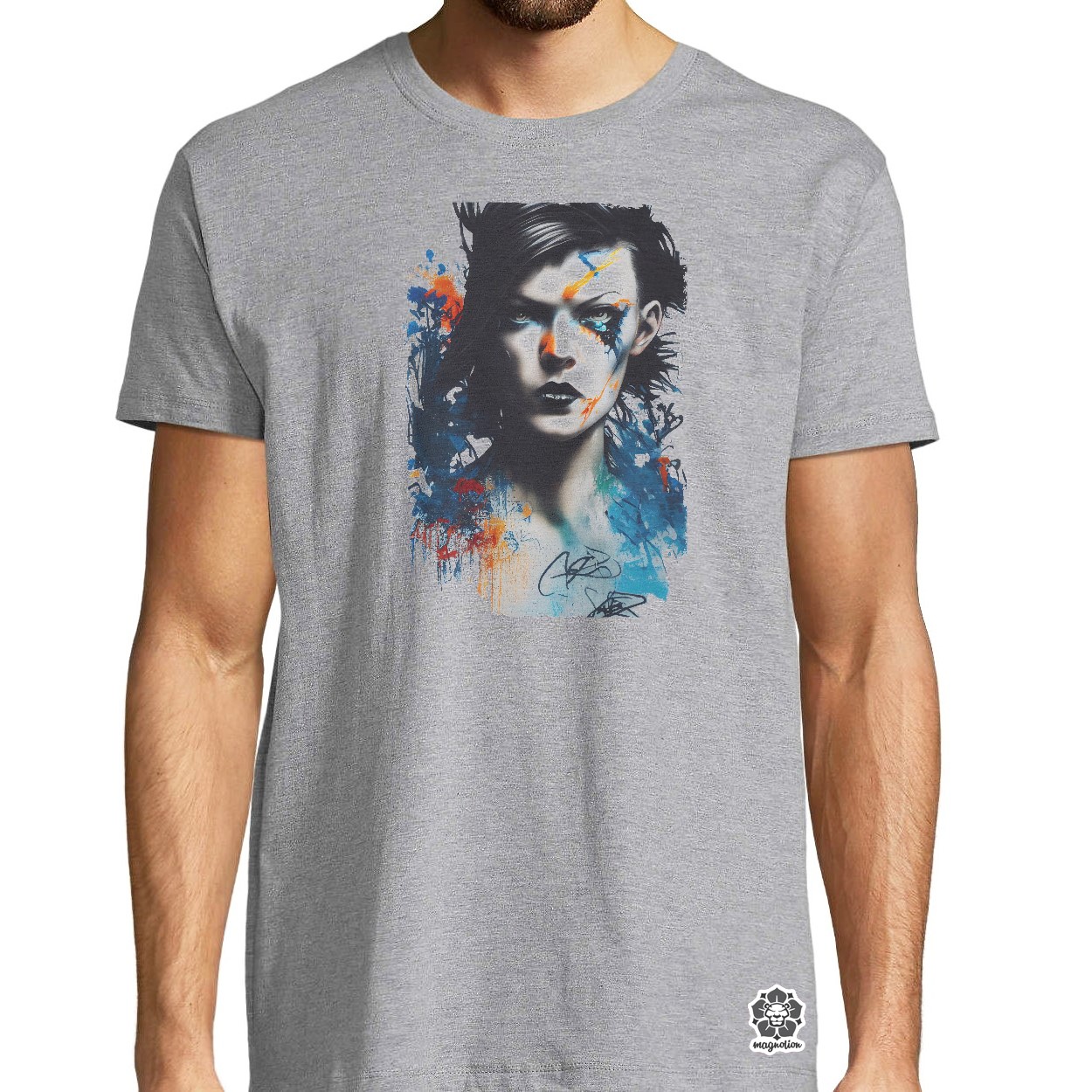 Grafiti művészet Milla Jovovich egyedi póló 