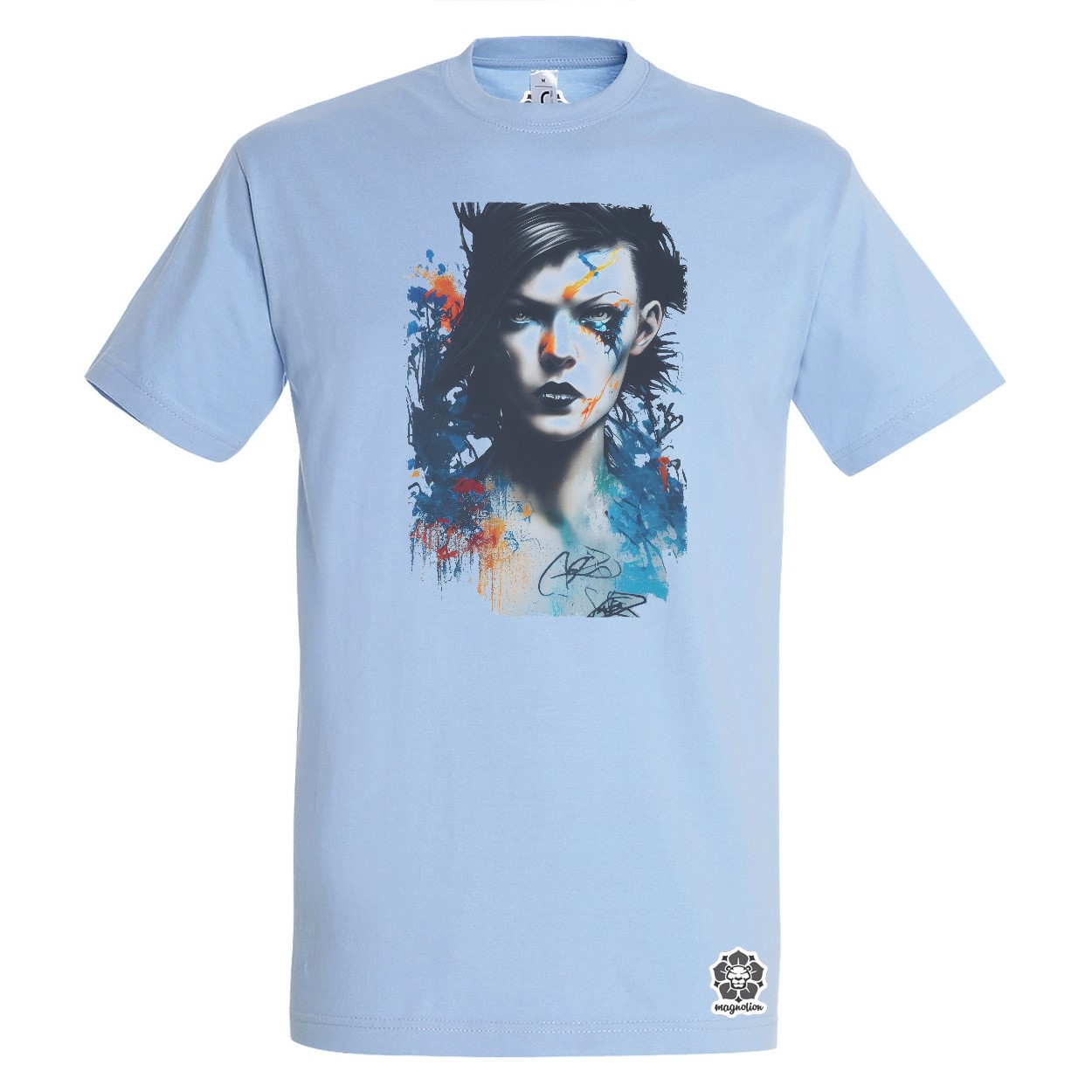 Grafiti művészet Milla Jovovich egyedi póló 