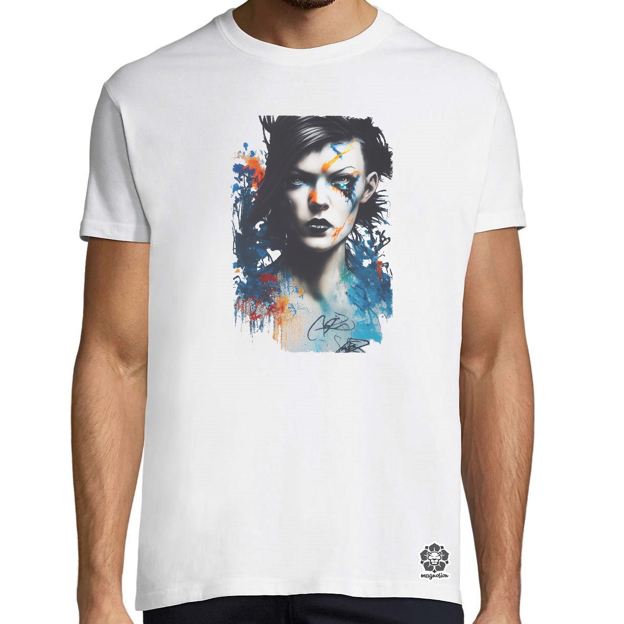 Grafiti művészet Milla Jovovich egyedi póló 