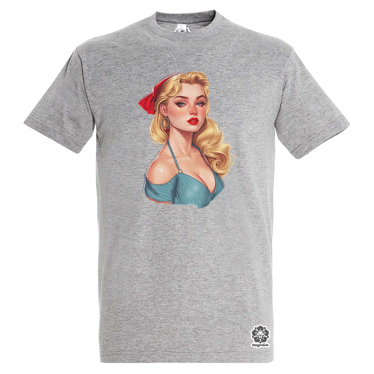 Pin-up girl portré v10 egyedi póló 