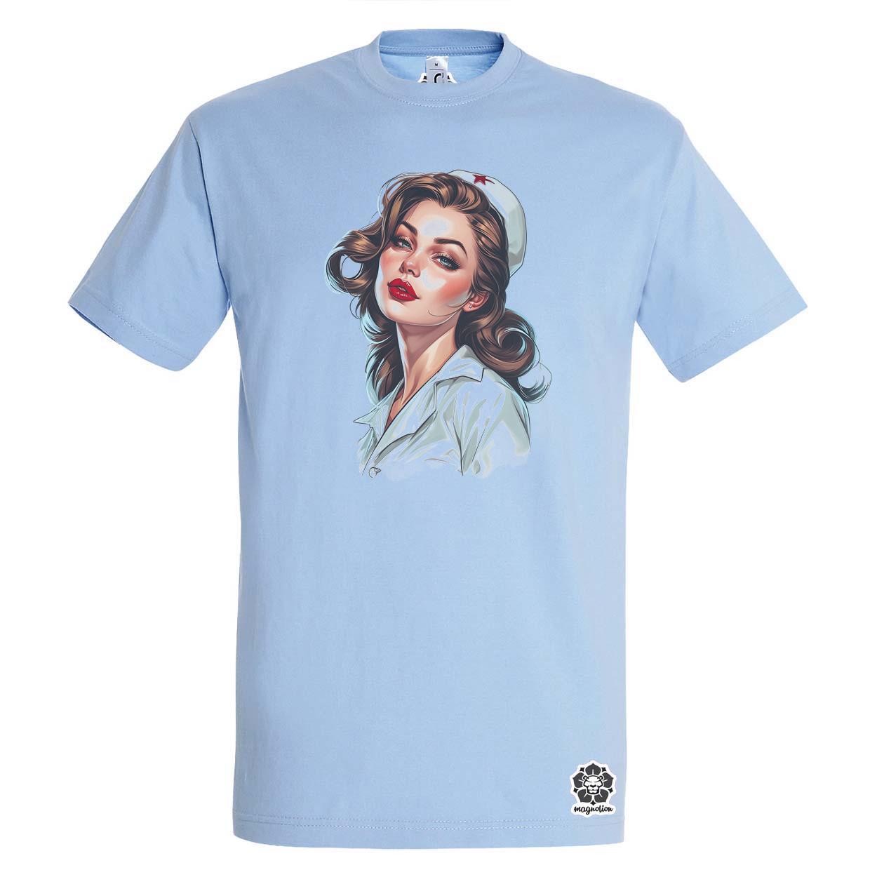 Pin-up girl portré v13 egyedi póló 
