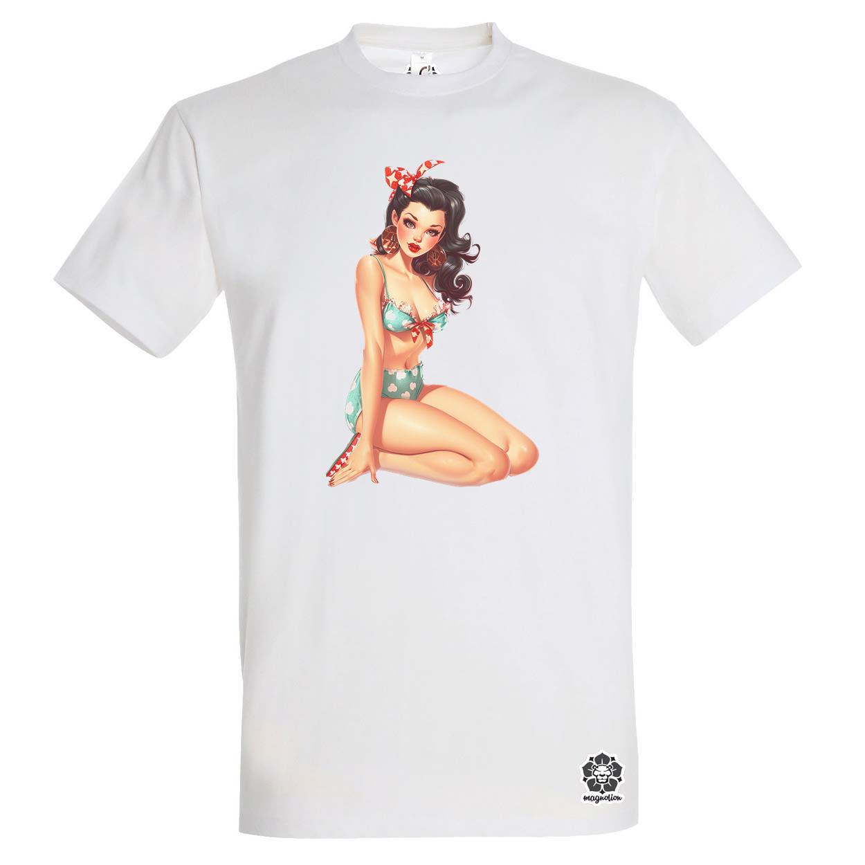 Pin-up girl v10 egyedi póló 