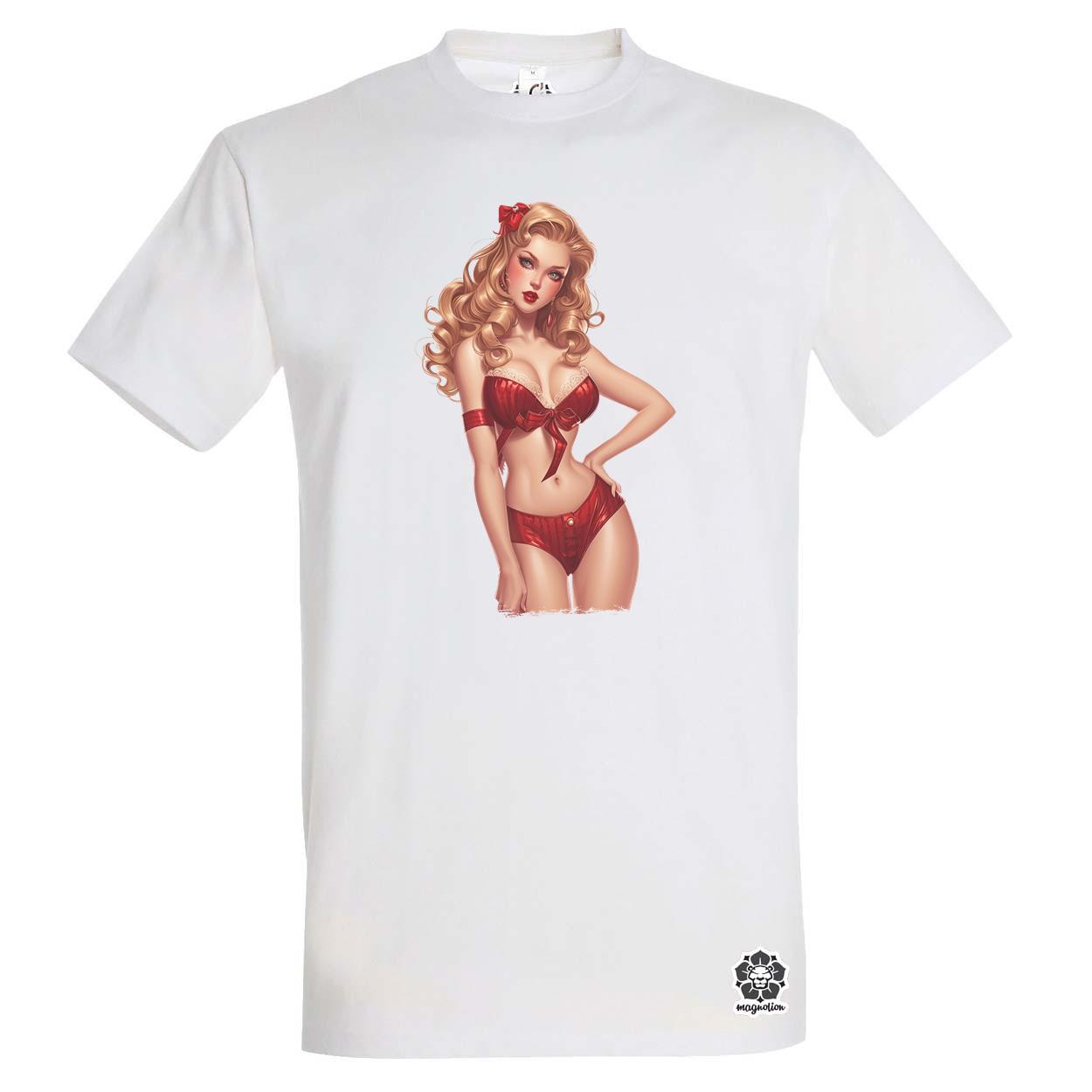 Pin-up girl v12 egyedi póló 