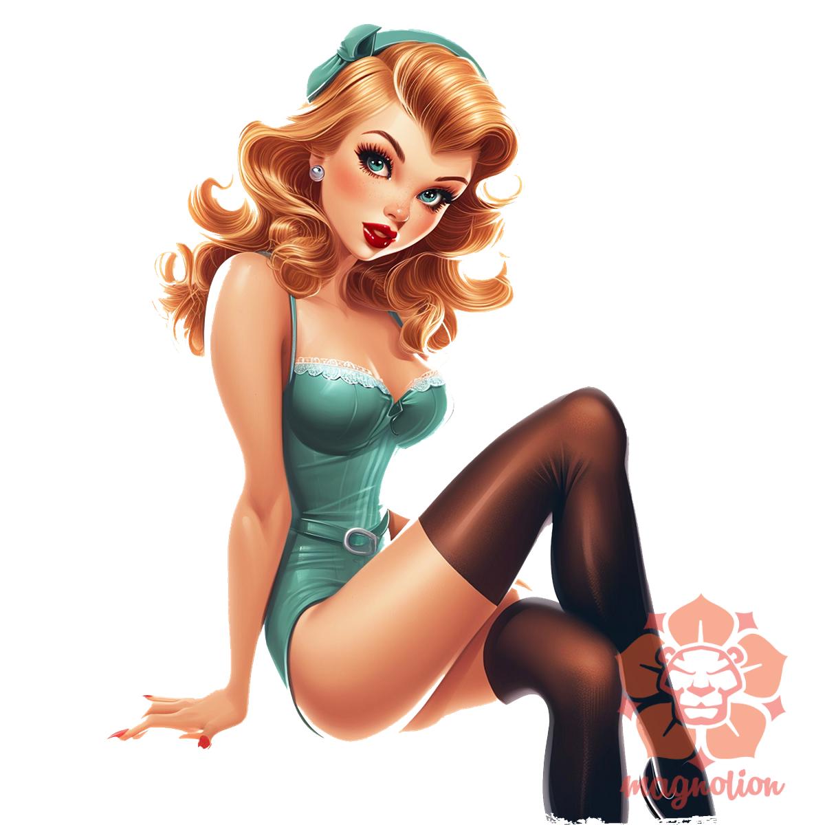 Pin-up girl v13 egyedi póló 