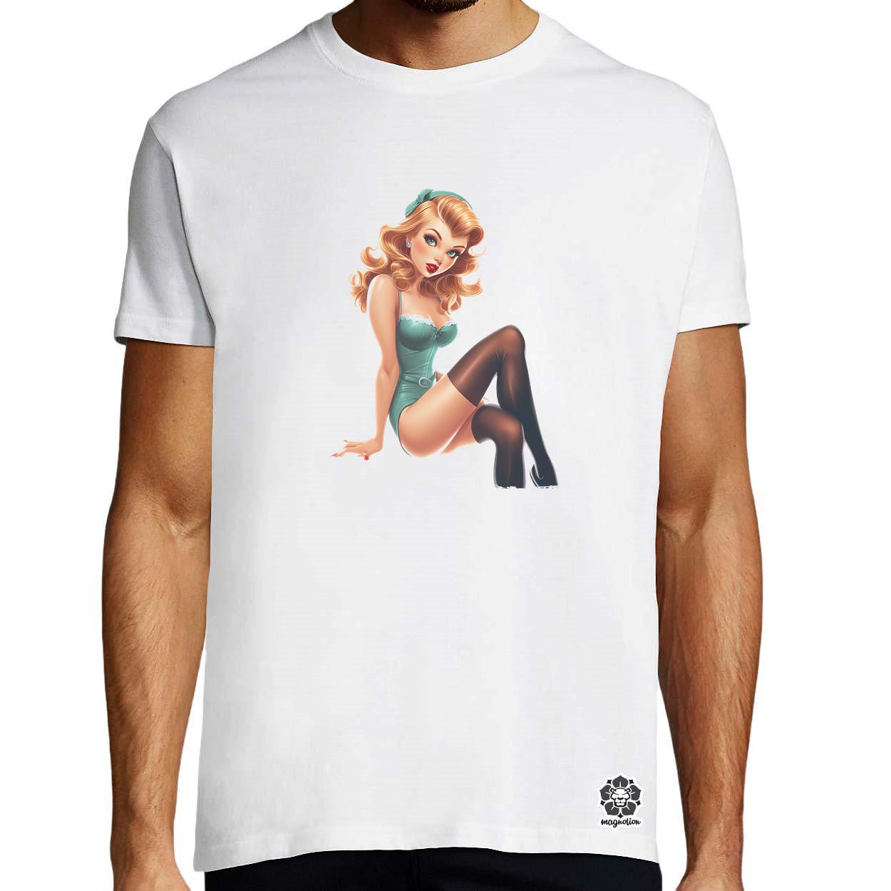 Pin-up girl v13 egyedi póló 
