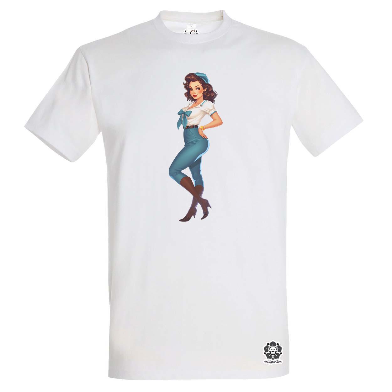 Pin-up girl v14 egyedi póló 