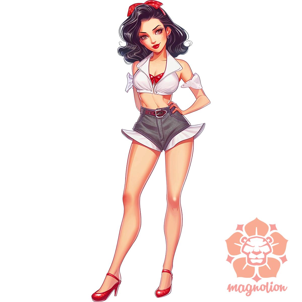 Pin-up girl v17 egyedi póló 