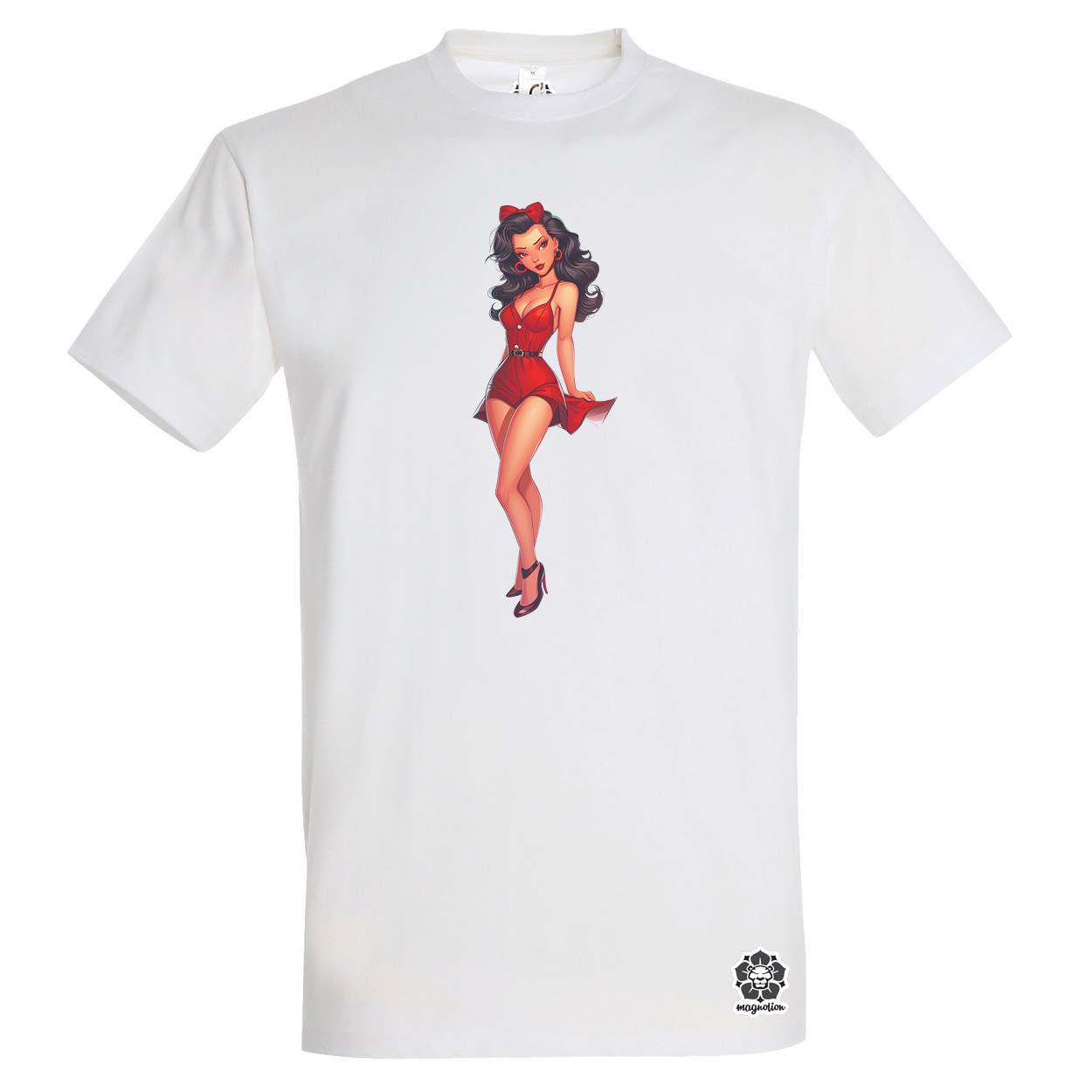 Pin-up girl v18 egyedi póló 