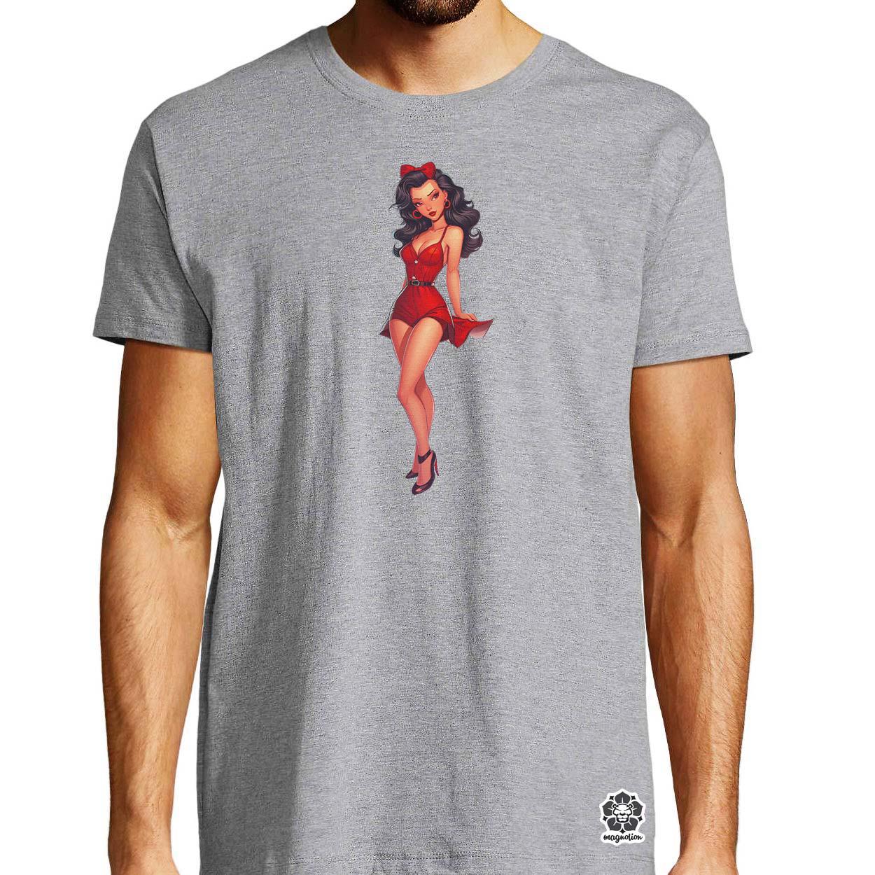 Pin-up girl v18 egyedi póló 