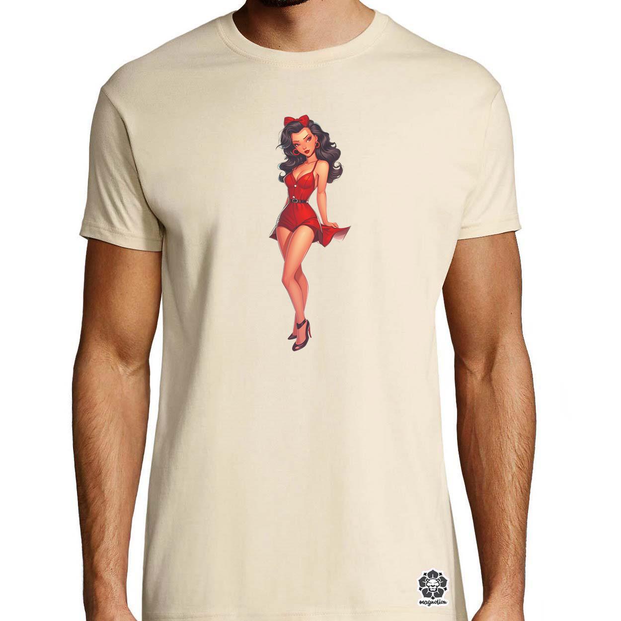 Pin-up girl v18 egyedi póló 