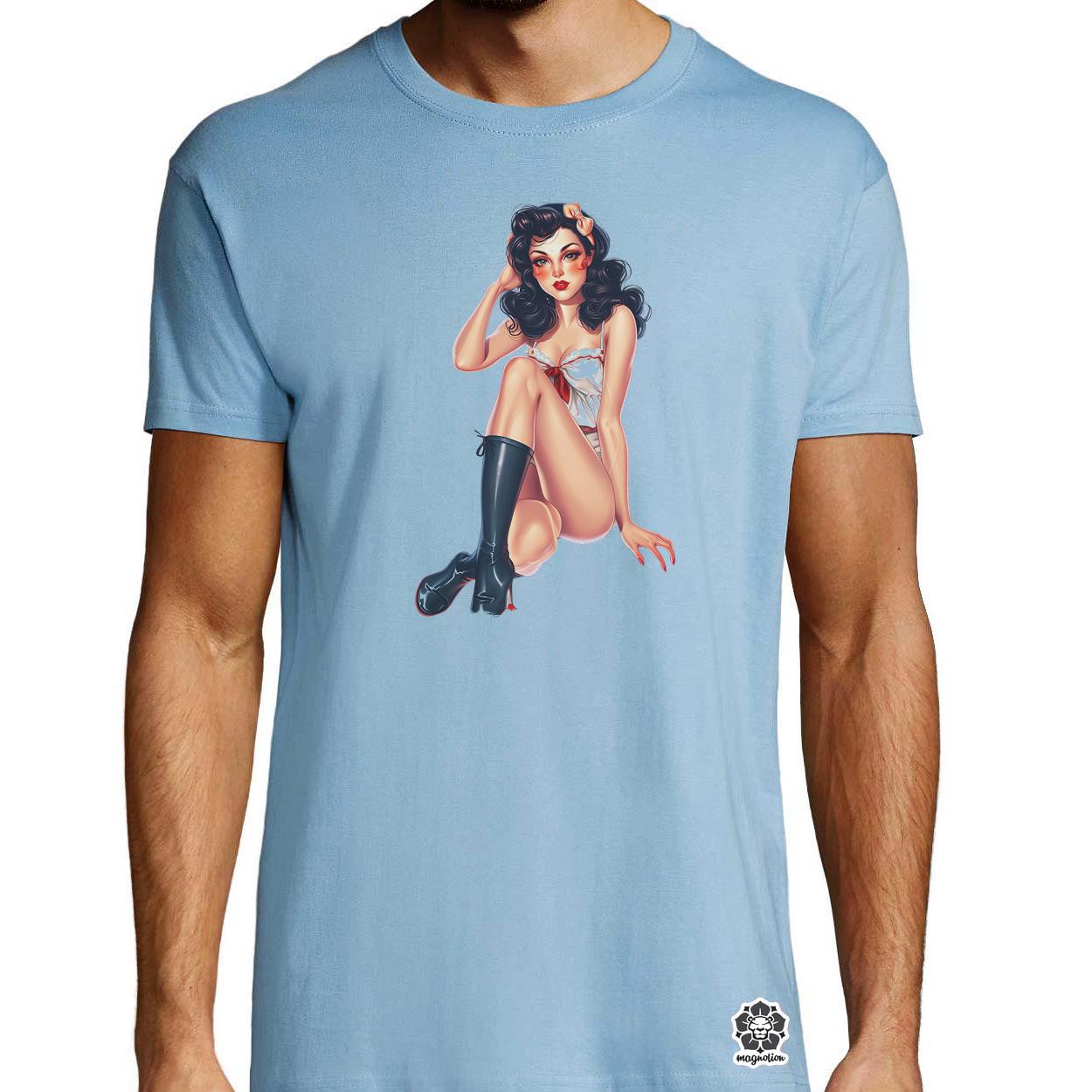 Pin-up girl v19 egyedi póló 