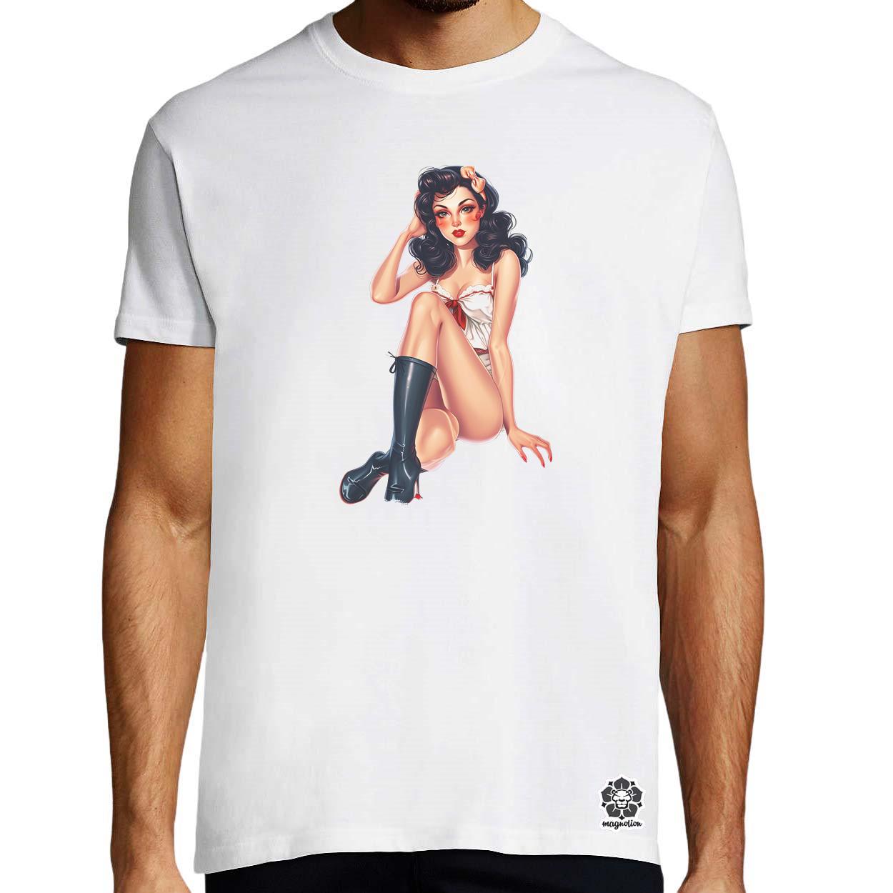 Pin-up girl v19 egyedi póló 