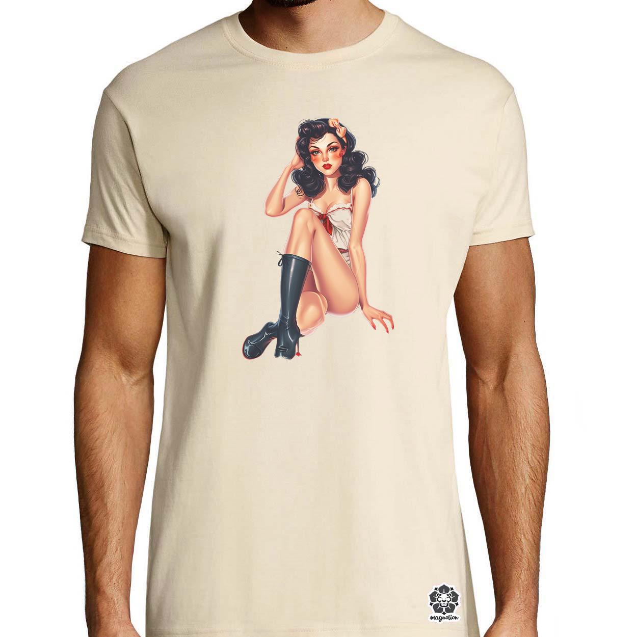 Pin-up girl v19 egyedi póló 