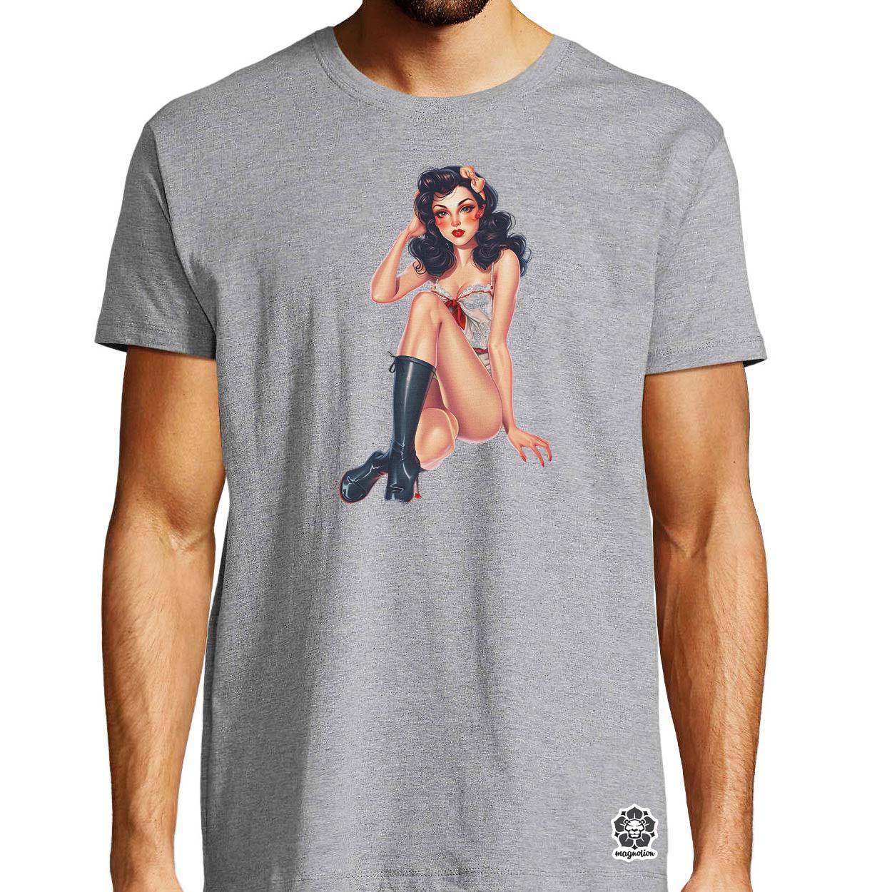 Pin-up girl v19 egyedi póló 