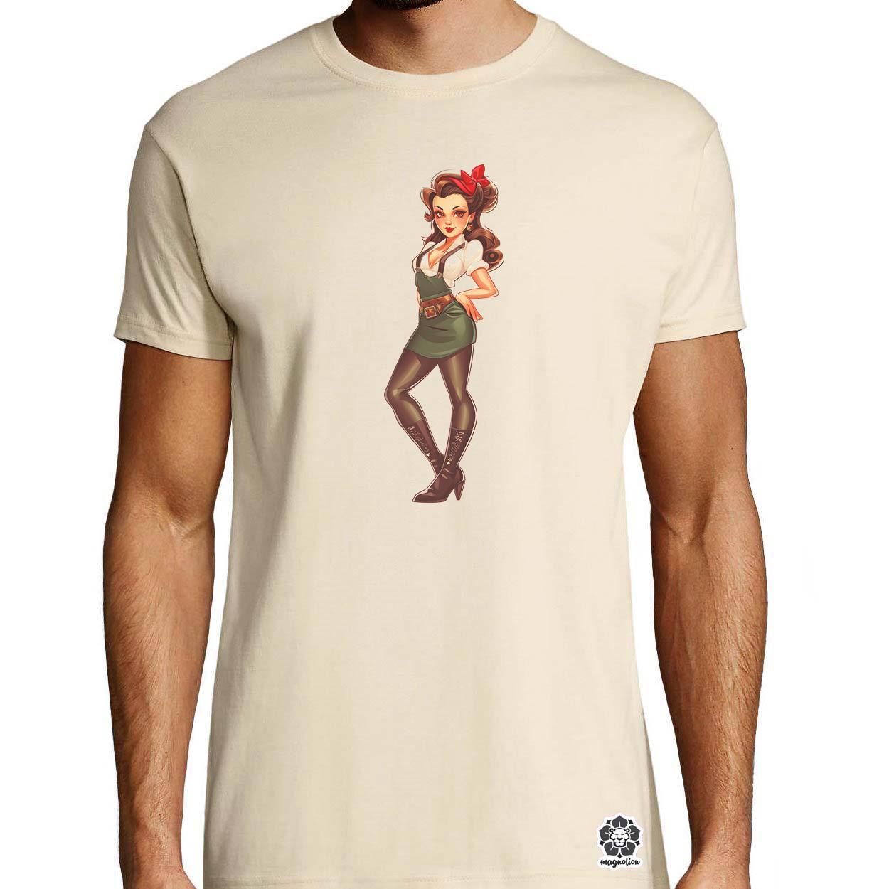 Pin-up girl v2 egyedi póló 