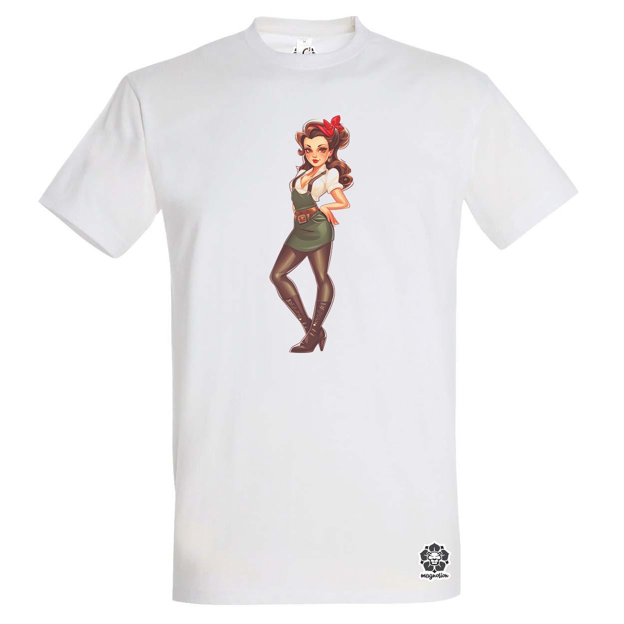 Pin-up girl v2 egyedi póló 