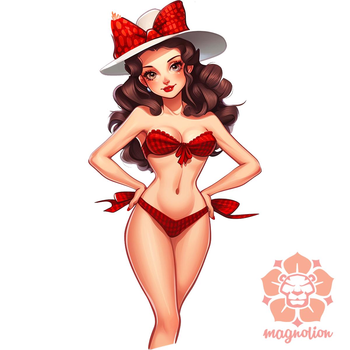 Pin-up girl v20 egyedi póló 