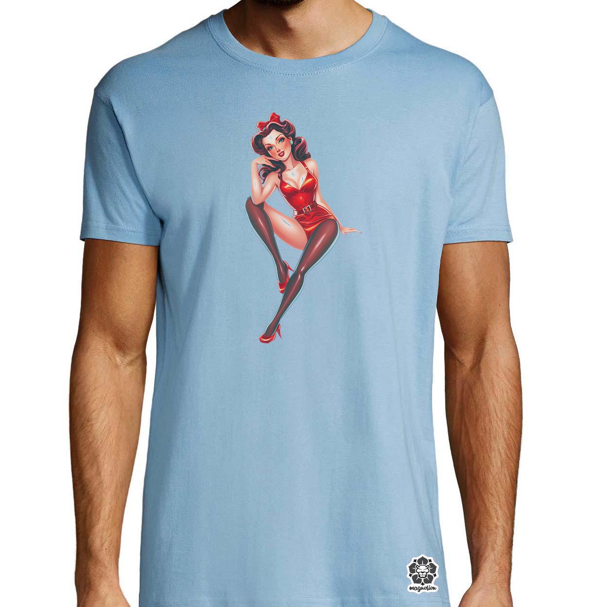 Pin-up girl v5 egyedi póló 
