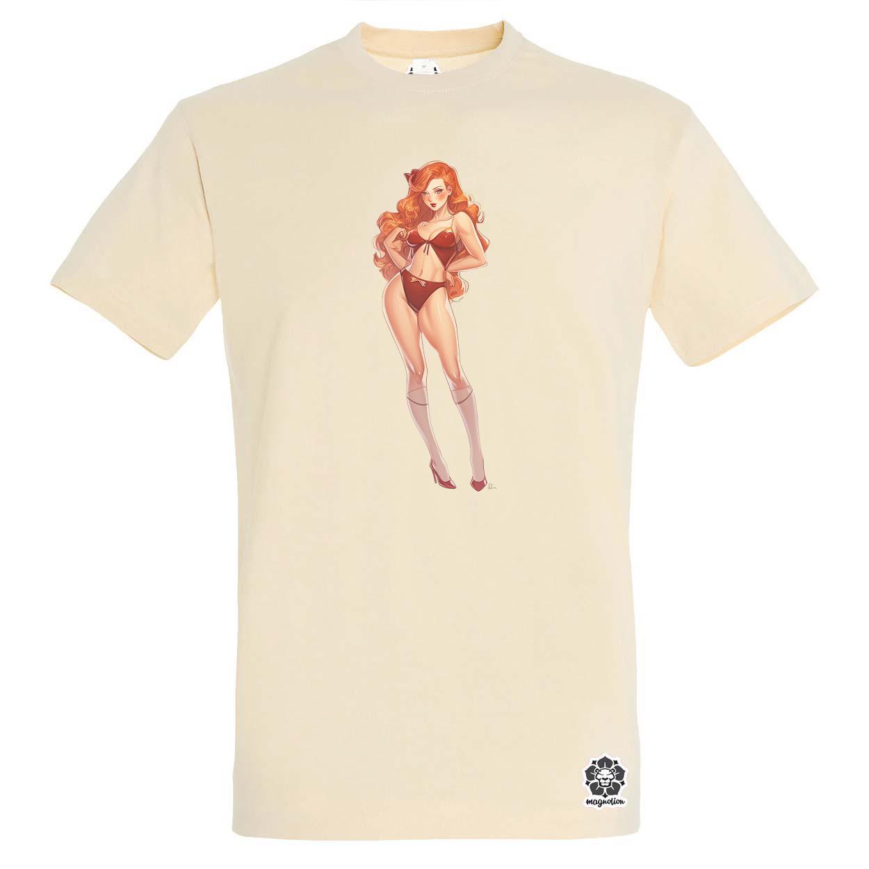 Pin-up girl v8 egyedi póló 
