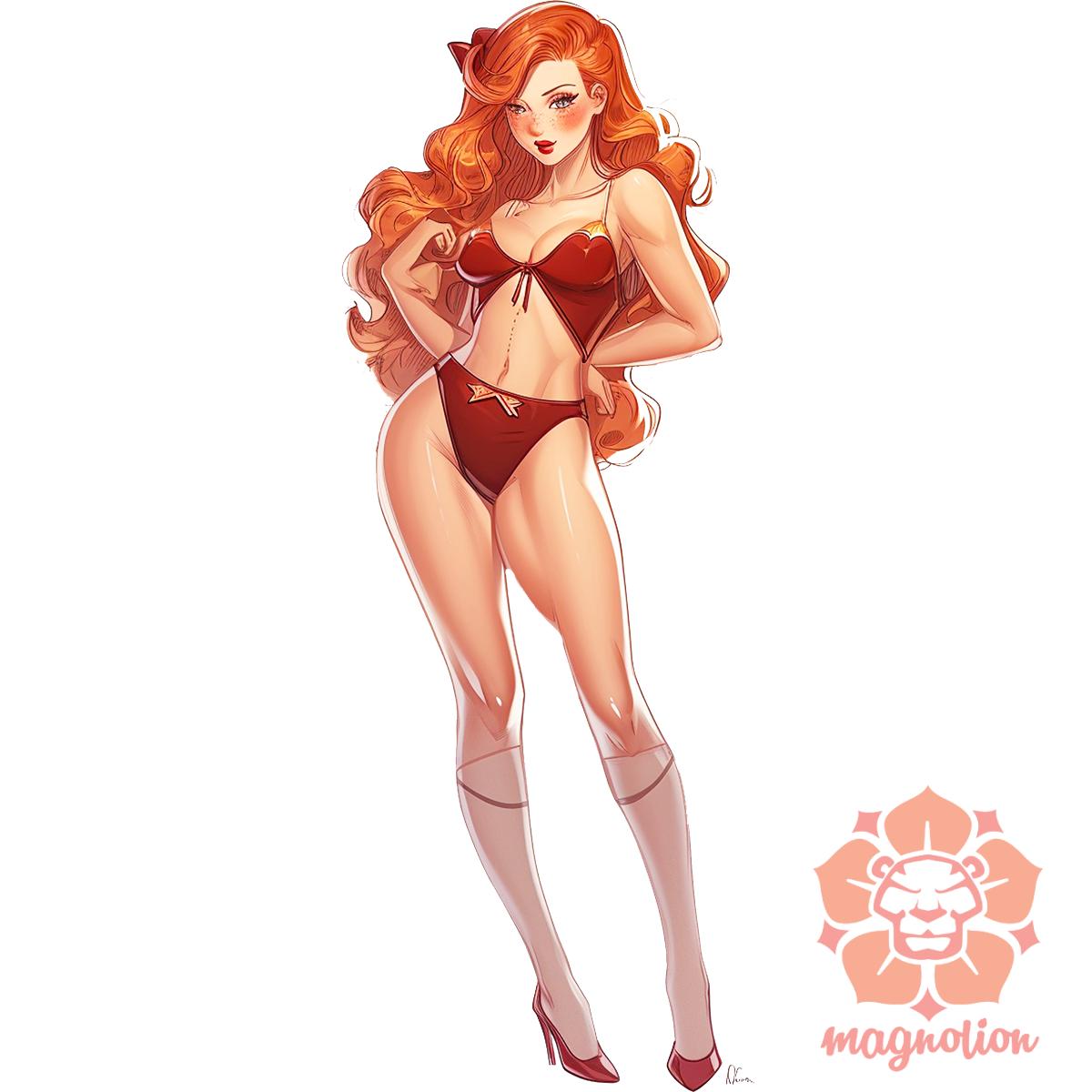 Pin-up girl v8 egyedi póló 