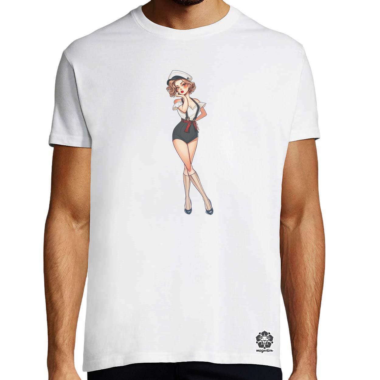 Pin-up girl v9 egyedi póló 