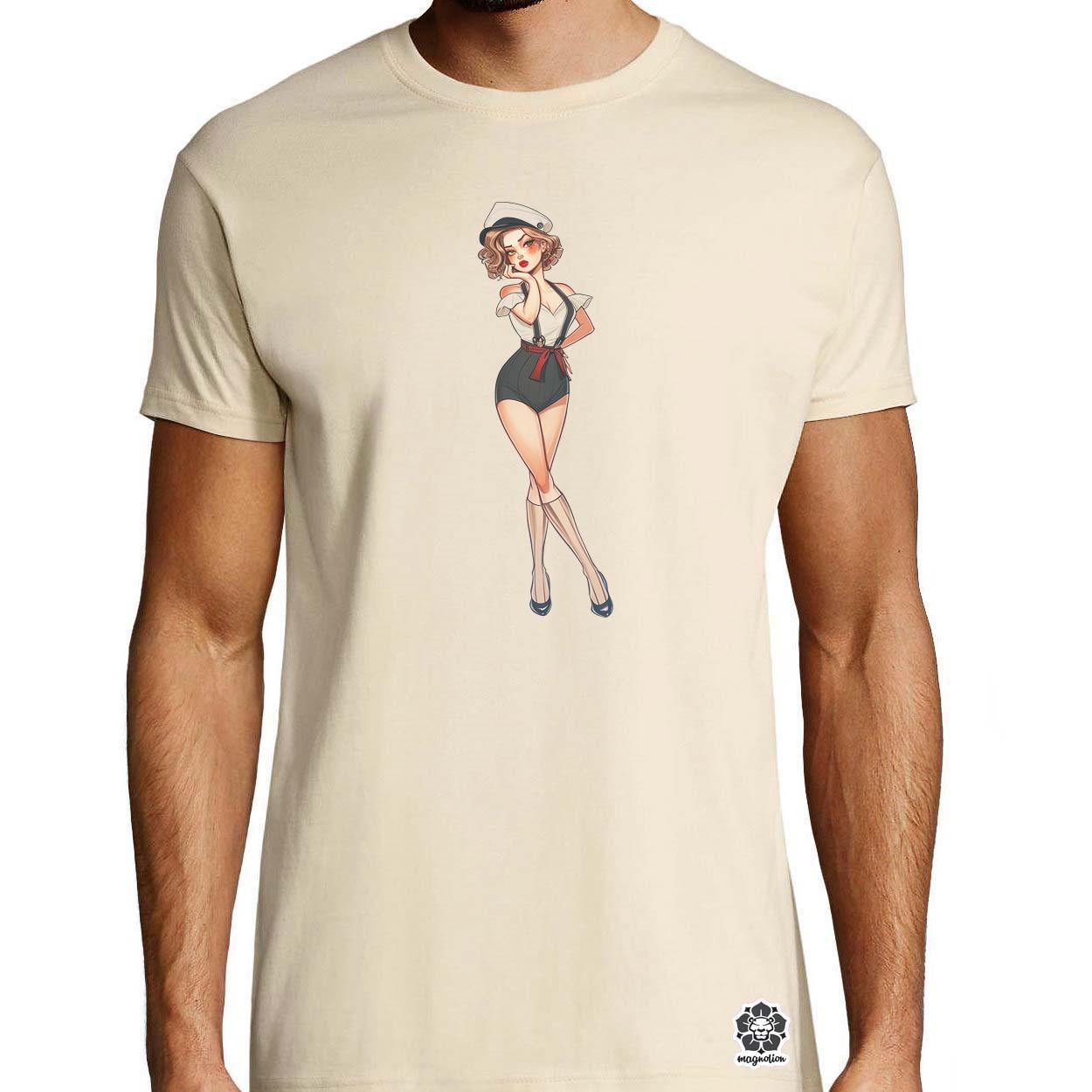 Pin-up girl v9 egyedi póló 