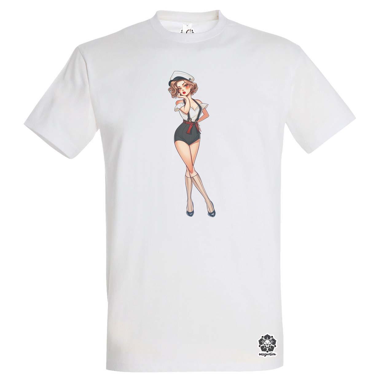 Pin-up girl v9 egyedi póló 