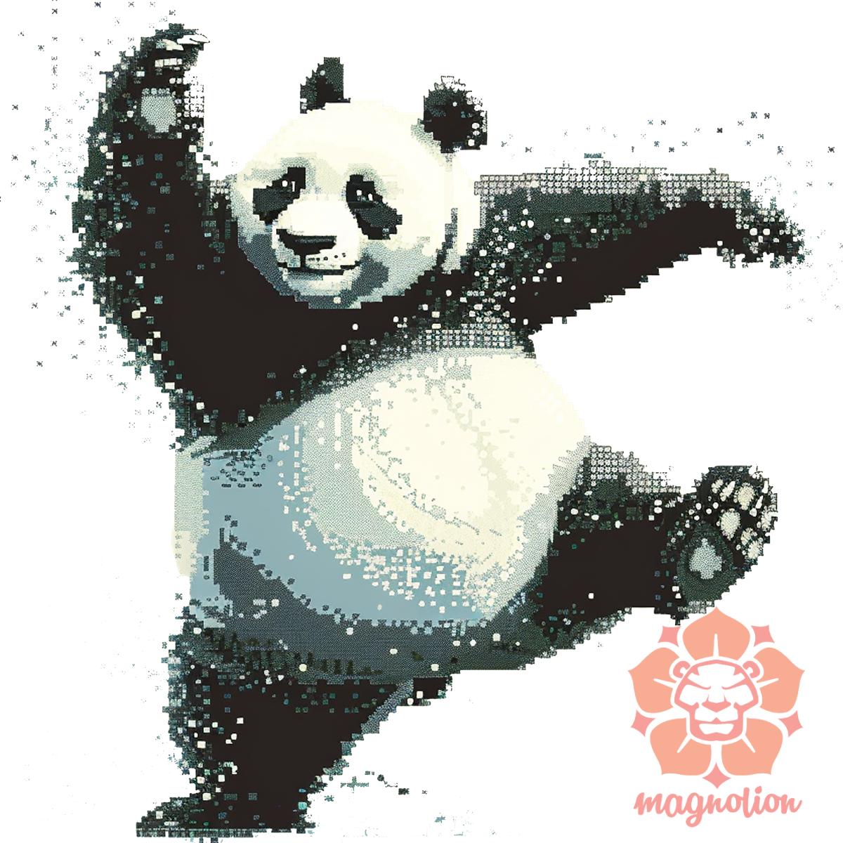Pixelart kung fu panda v4 egyedi póló 