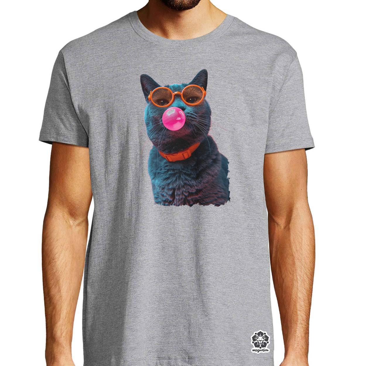 Popart macska v2 egyedi póló 