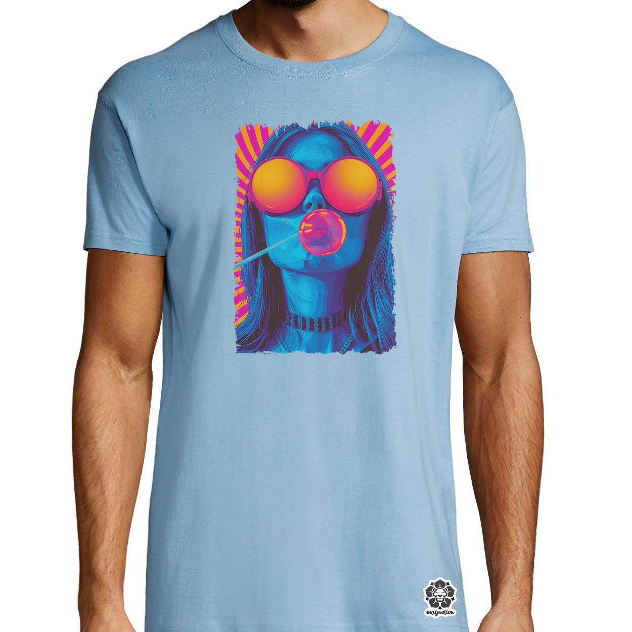 Popart macskanő v6 egyedi póló 