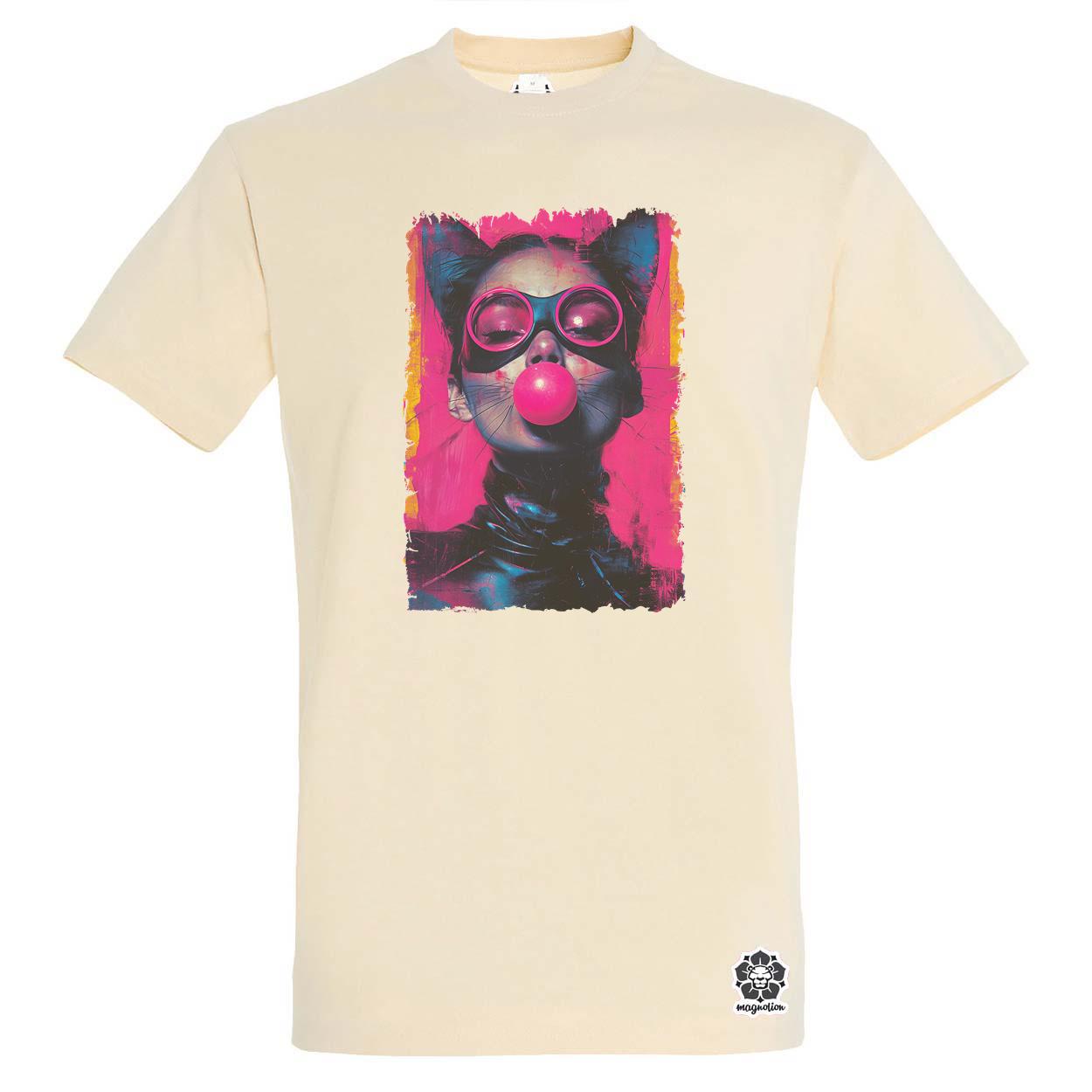 Popart macskanő v7 egyedi póló 