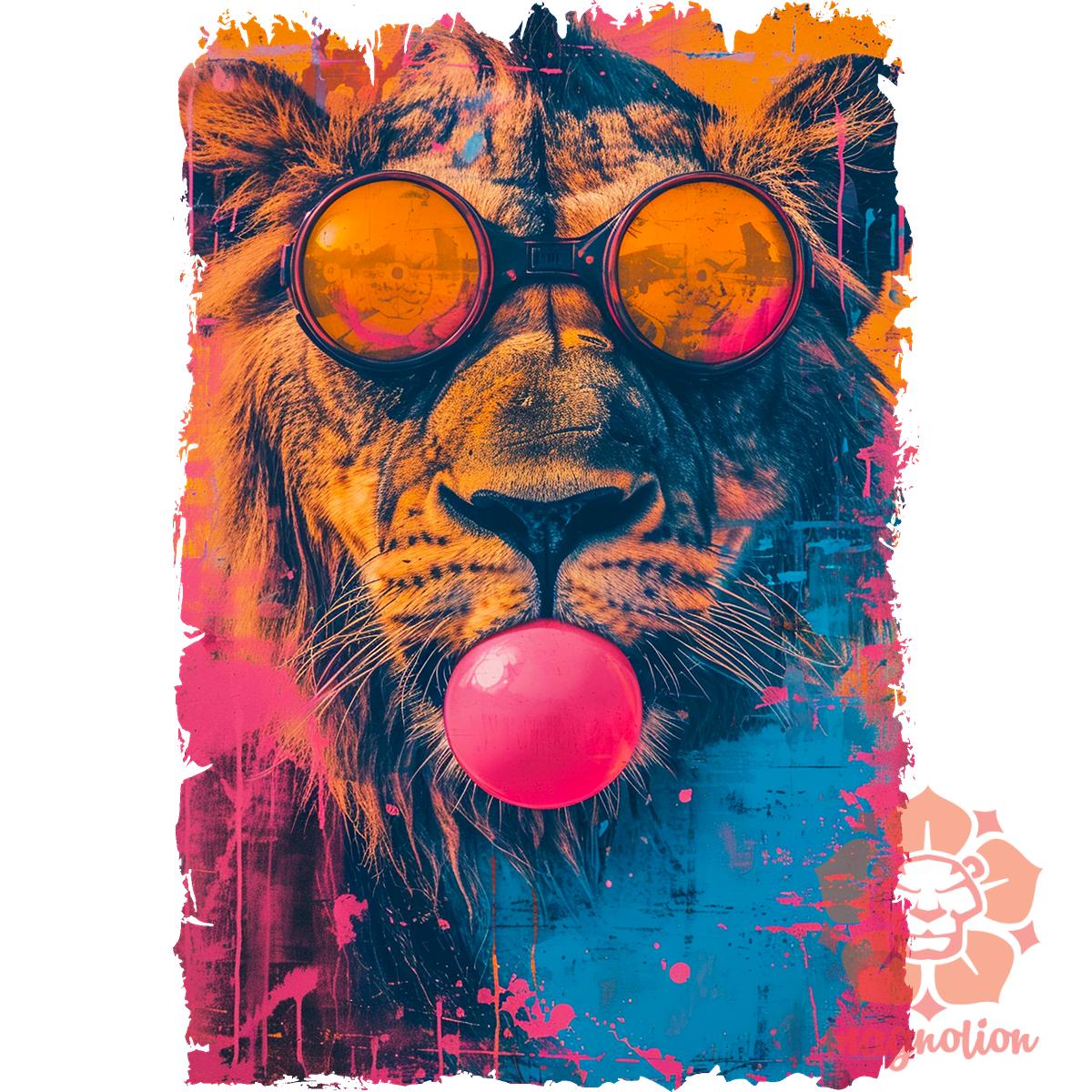 Popart oroszlán v1 egyedi póló 