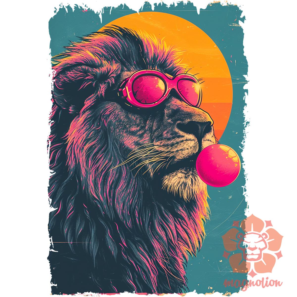 Popart oroszlán v2 egyedi póló 