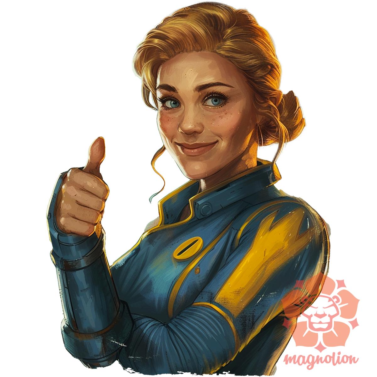 Fallout Lucy fanart v1 egyedi  pulóver 