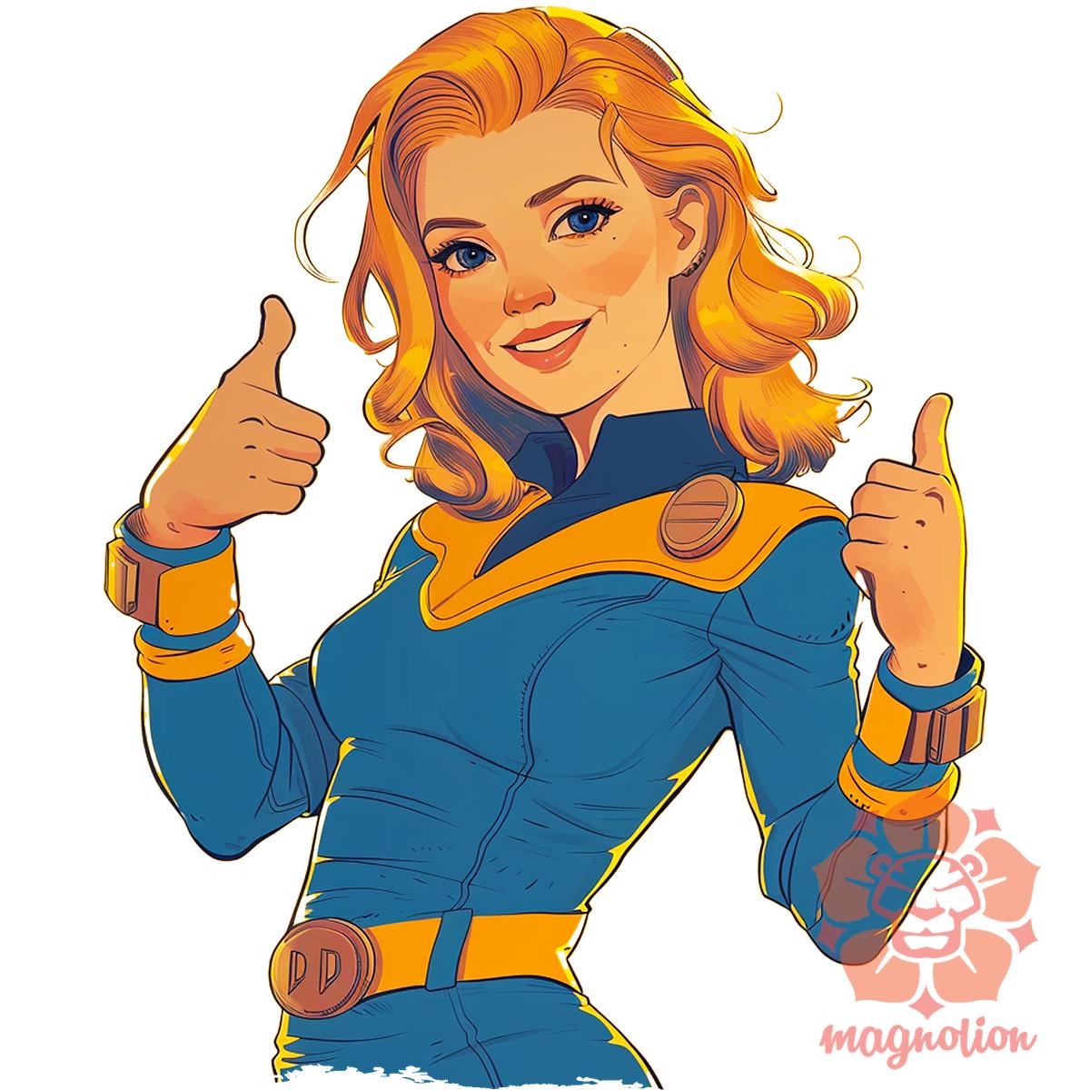 Fallout Lucy fanart v6 egyedi  pulóver 