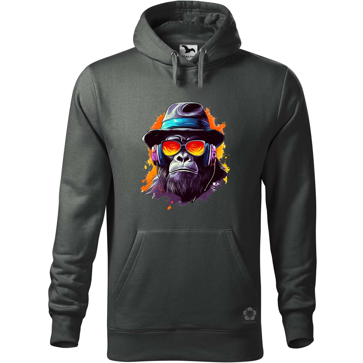 Gorilla zenét hallgat v10 egyedi  pulóver 