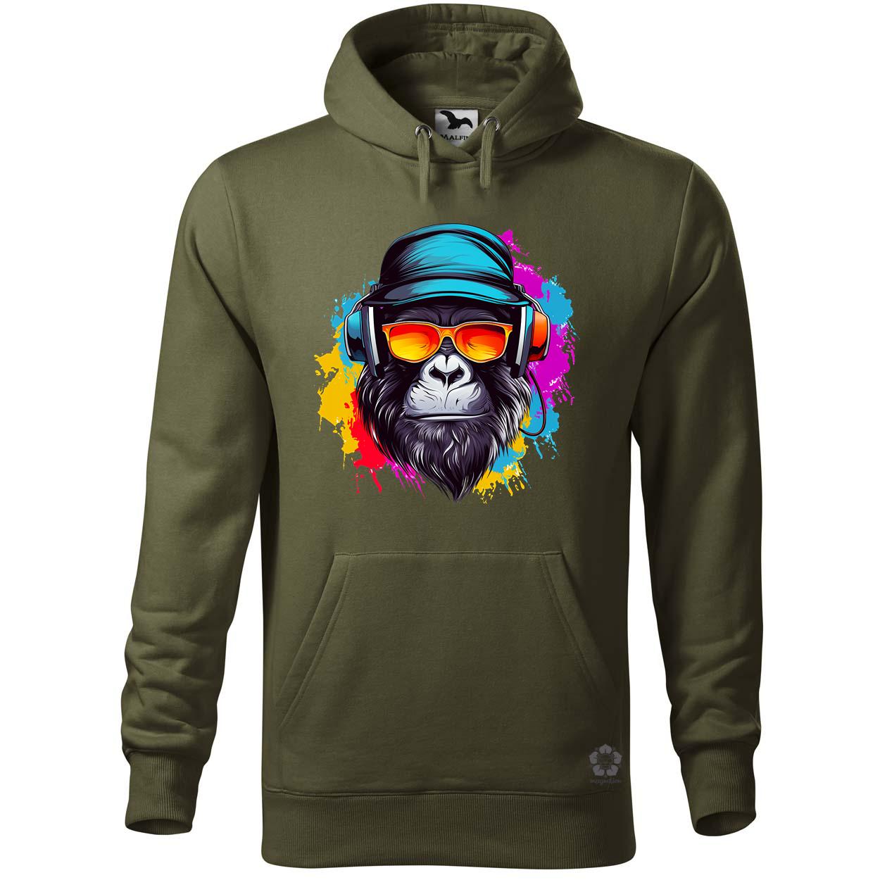 Gorilla zenét hallgat v3 egyedi  pulóver 