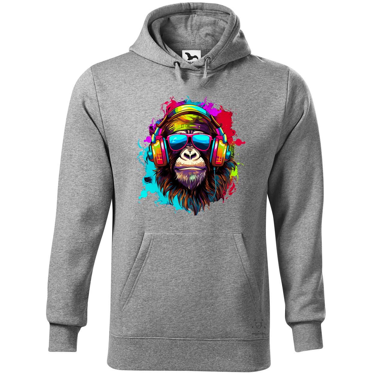 Gorilla zenét hallgat v4 egyedi  pulóver 