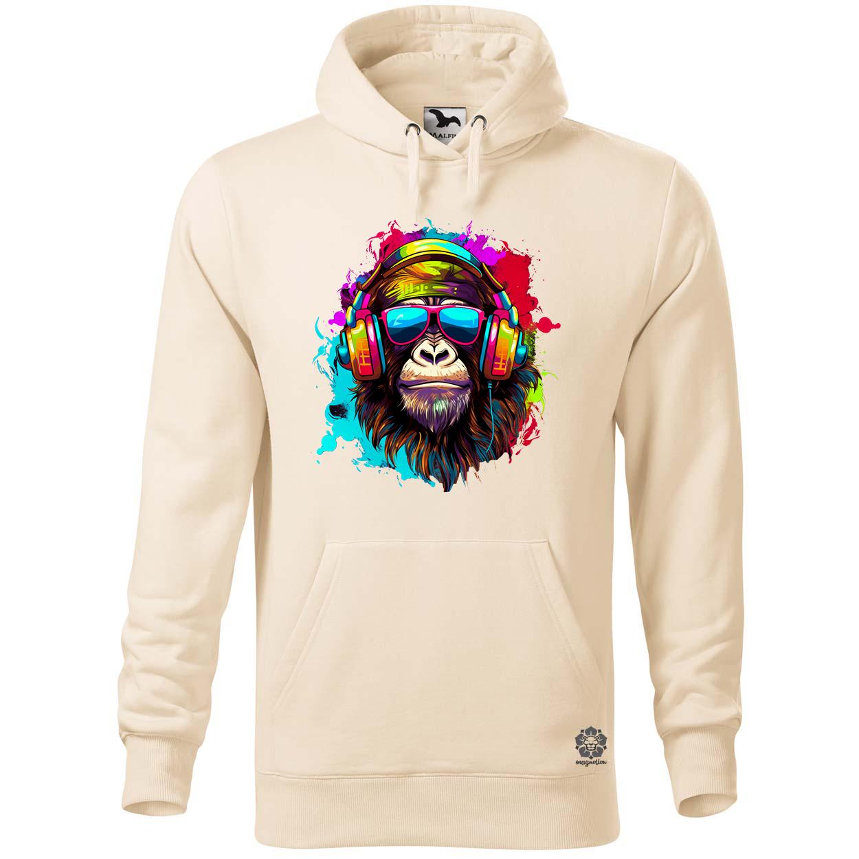 Gorilla zenét hallgat v4 egyedi  pulóver 