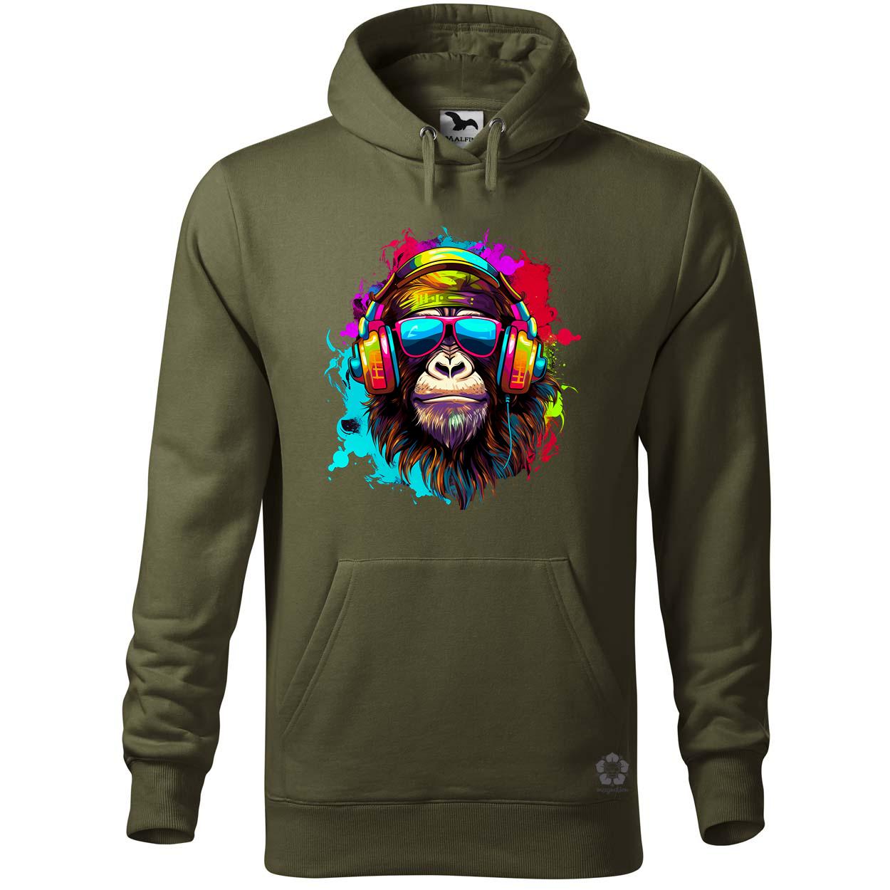 Gorilla zenét hallgat v4 egyedi  pulóver 
