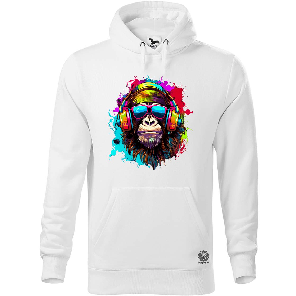 Gorilla zenét hallgat v4 egyedi  pulóver 