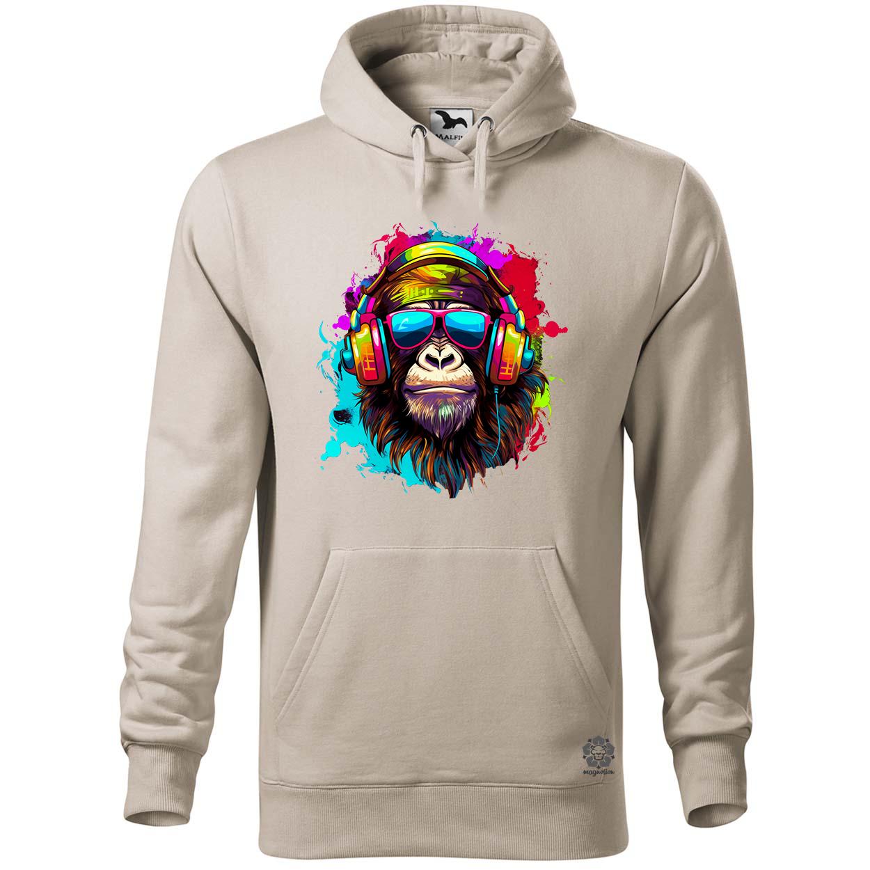 Gorilla zenét hallgat v4 egyedi  pulóver 