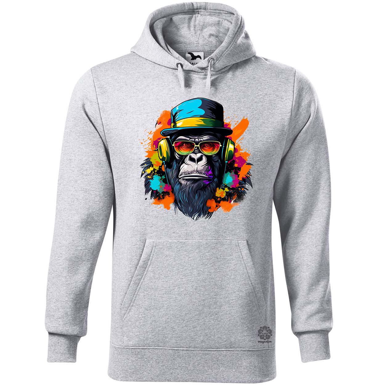 Gorilla zenét hallgat v5 egyedi  pulóver 