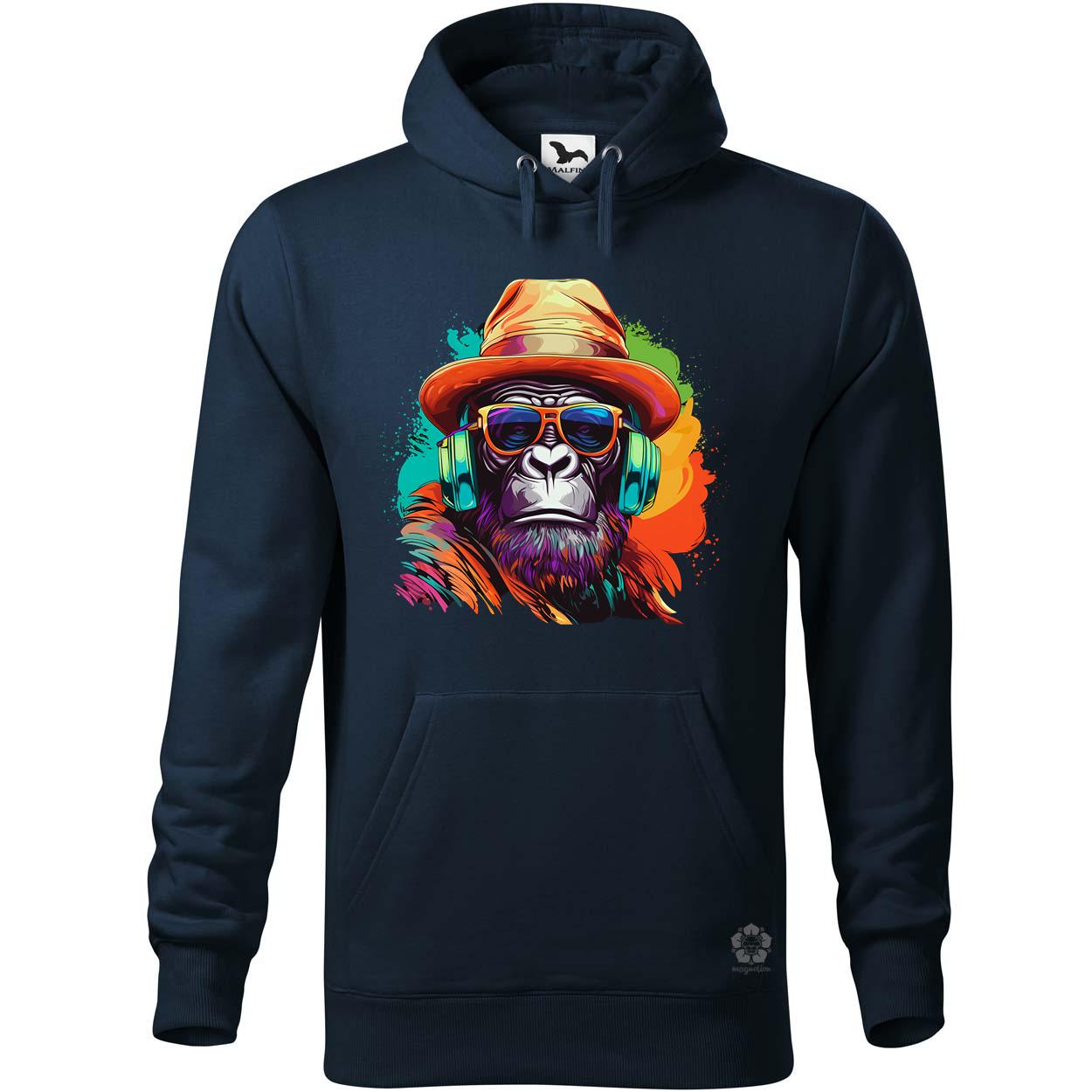 Gorilla zenét hallgat v6 egyedi  pulóver 