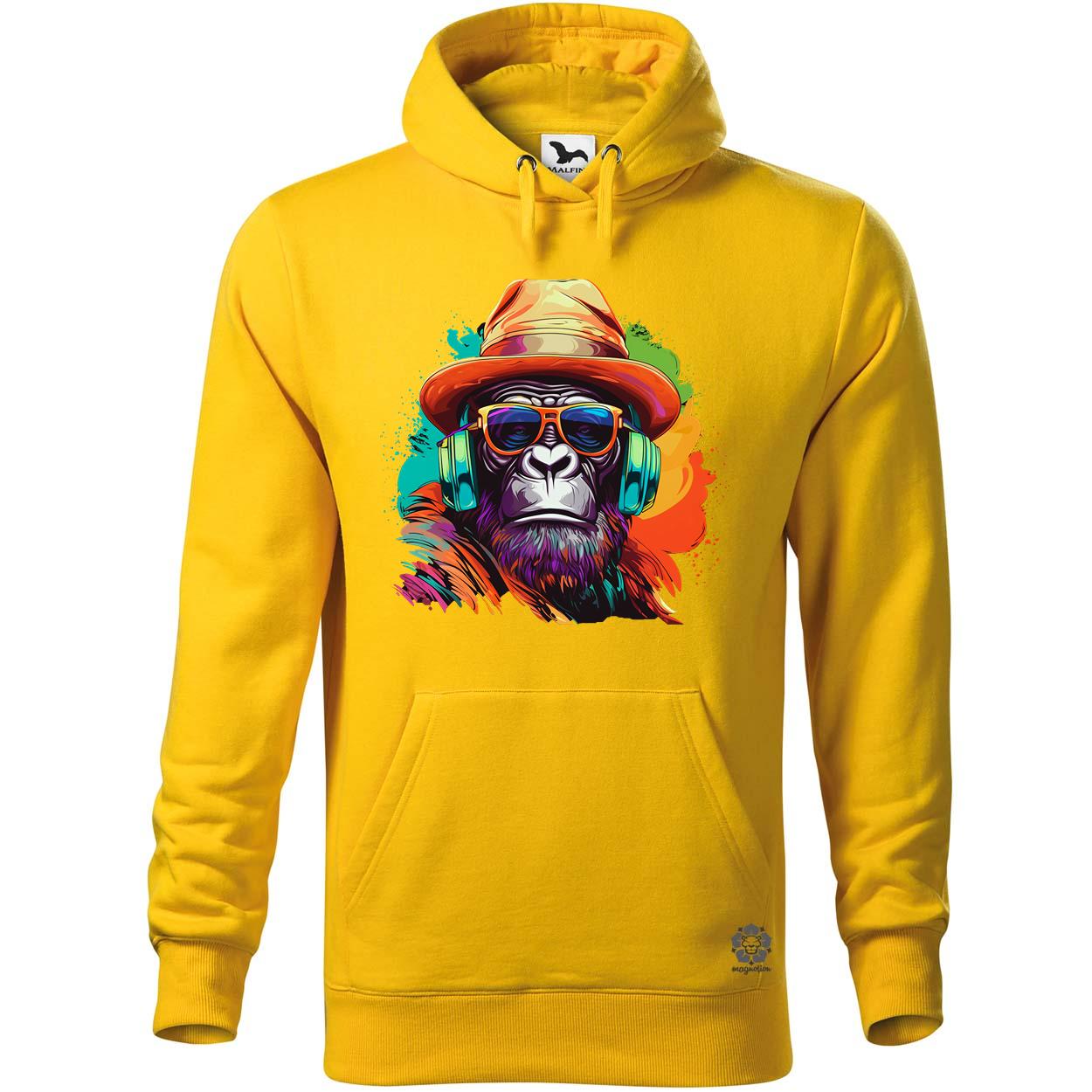 Gorilla zenét hallgat v6 egyedi  pulóver 