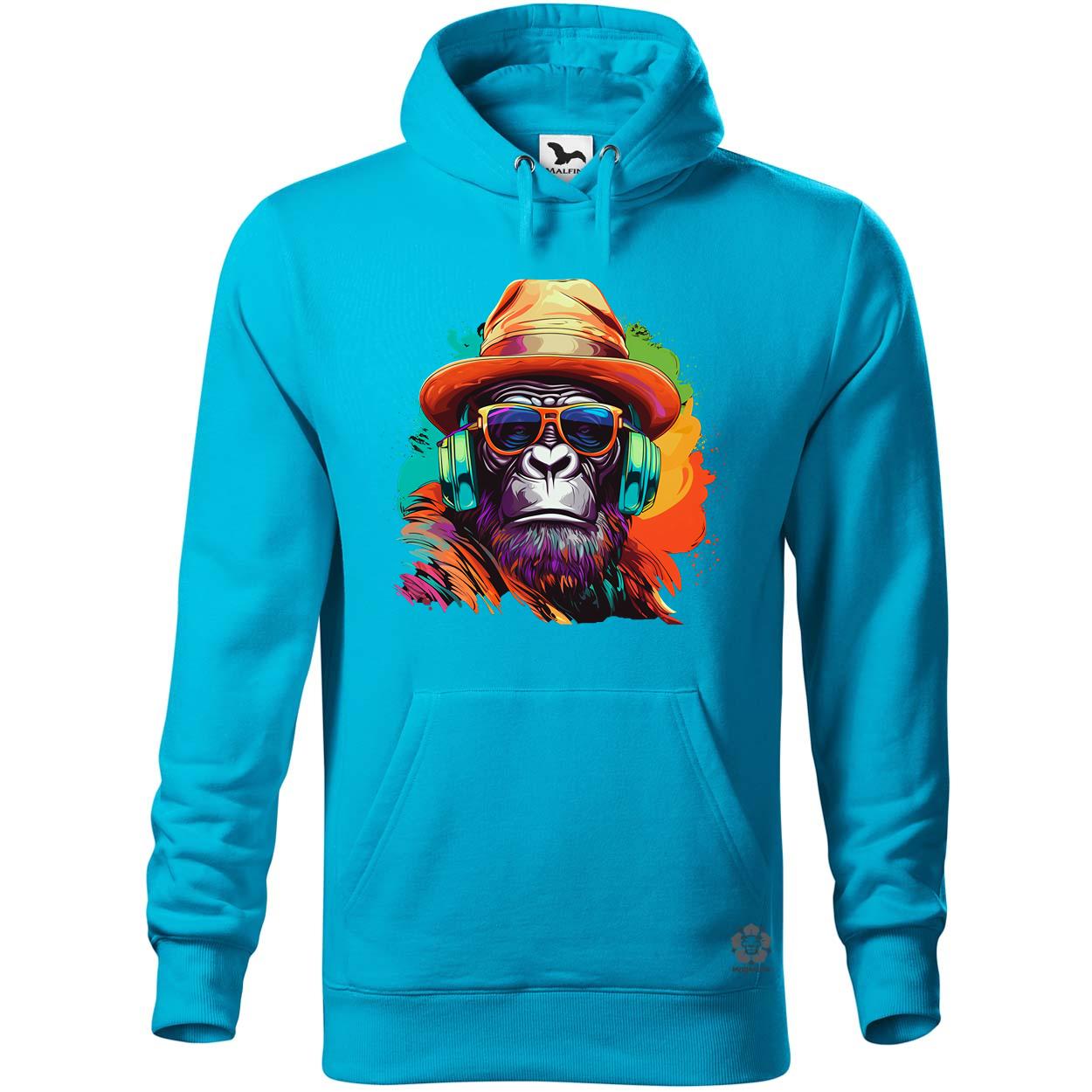 Gorilla zenét hallgat v6 egyedi  pulóver 